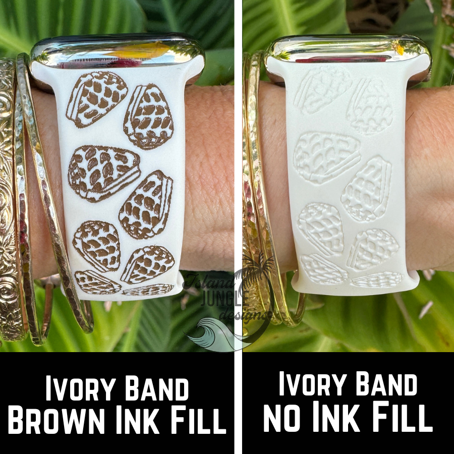 Hebrew Cone Shell Silicone Watch Band Compatible with Series 1-10, SE & Ultra