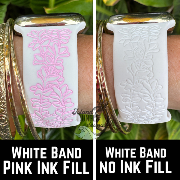 Plumeria Twist Silicone Watch Band Compatible with Series 1-10, SE & Ultra