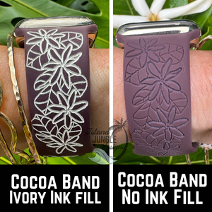 (New!) Tiare Silicone Watch Band Compatible with Series 1-10, SE & Ultra