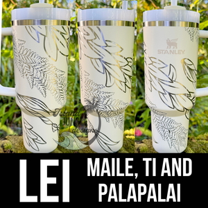 Made to Order-Laser Engraved 40oz Quencher Tumbler-Full Wrap Design-Free Shipping!