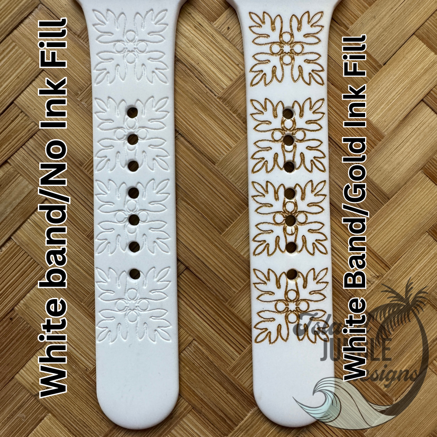 'Ulu Kuiki 20mm Silicone Watch Band Compatible with Samsung Galaxy, FitBit Versa 3/4, Sense & PIxel