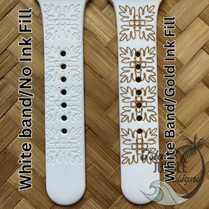 'Ulu Kuiki 20mm Silicone Watch Band Compatible with Samsung Galaxy, FitBit Versa 3/4, Sense & PIxel