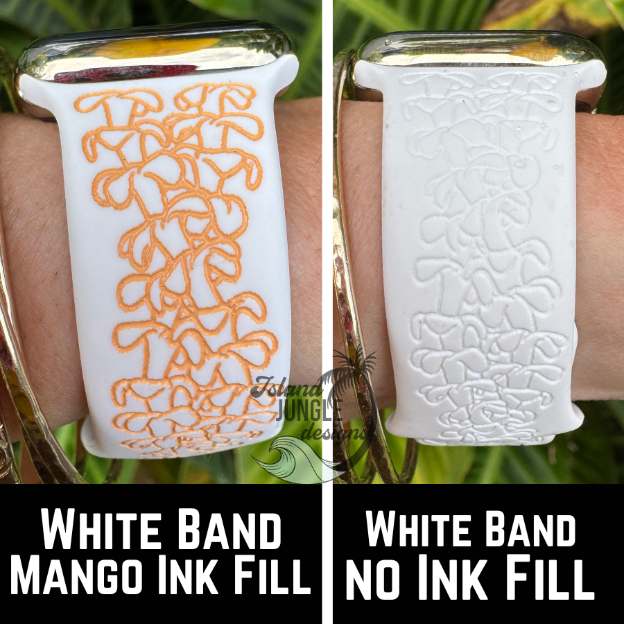 Pua Kenikeni Twist Silicone Watch Band Compatible with Series 1-10, SE & Ultra