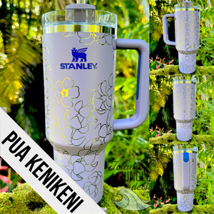 "Lavender" Made to Order-Laser Engraved 40oz Quencher Tumbler-Full Wrap Design-Free Shipping!