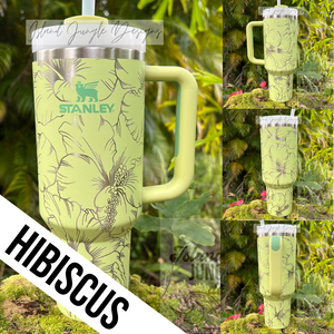 "Citron" Made to Order-Laser Engraved 40oz Quencher Tumbler-Full Wrap Design-Free Shipping!