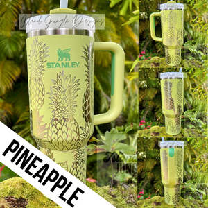 "Citron" Made to Order-Laser Engraved 40oz Quencher Tumbler-Full Wrap Design-Free Shipping!