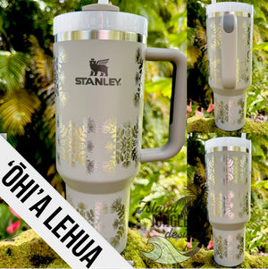 "Flint" Made to Order-Laser Engraved 40oz Quencher Tumbler-Full Wrap Design-Free Shipping!