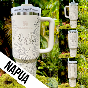 "Cream" Made to Order-Laser Engraved 40oz Quencher Tumbler-Full Wrap Design-Free Shipping!