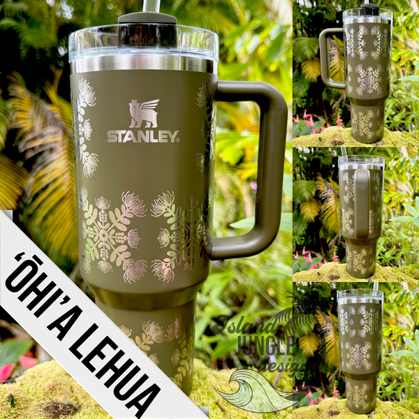 "Peet Moss" Made to Order-Laser Engraved 40oz Quencher Tumbler-Full Wrap Design-Free Shipping!