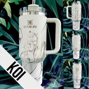 "Sour Cream" Made to Order-Laser Engraved 40oz Quencher Tumbler-Full Wrap Design-Free Shipping!