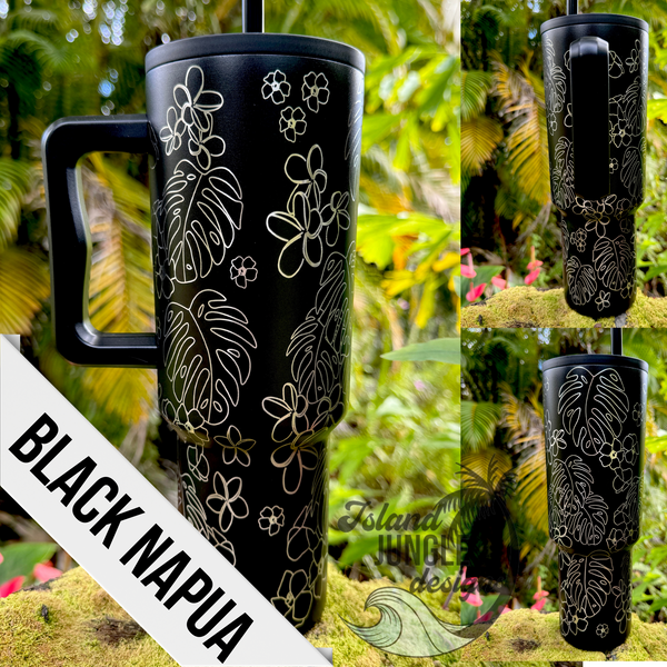Made to Order-Laser Engraved 40oz Trek Tumbler-Full Wrap Design-Free Shipping!
