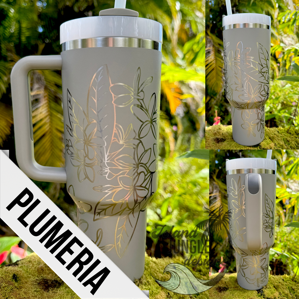 Tigerlily Made to Order-Laser Engraved 40oz Quencher Tumbler-Full Wr –  Island Jungle Designs