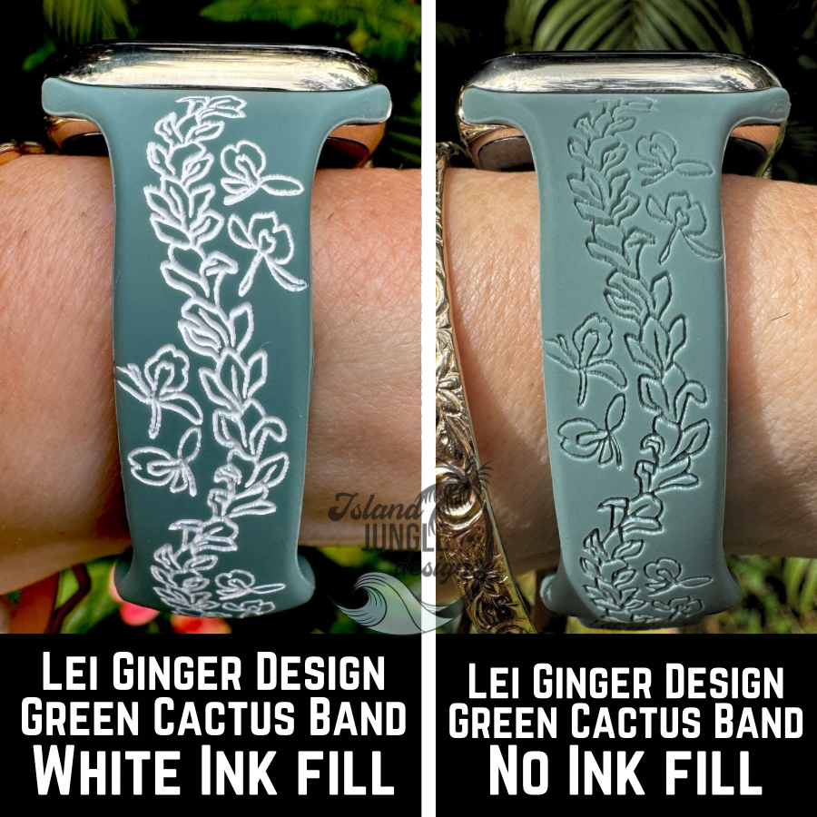 Slim Silicone Watch Band Compatible *Ink Fill Option* with Series 1-10, SE & Ultra