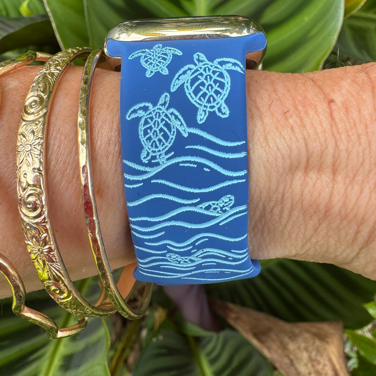 Honu Watchband Royal Blue & Light Blue