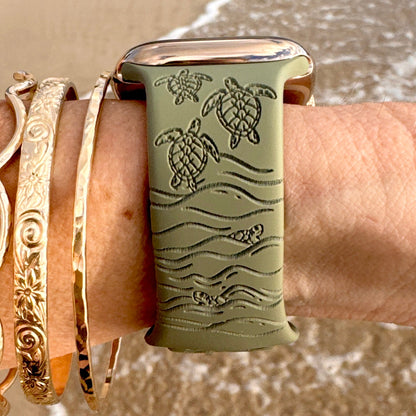 Honu Watchband Khaki Green