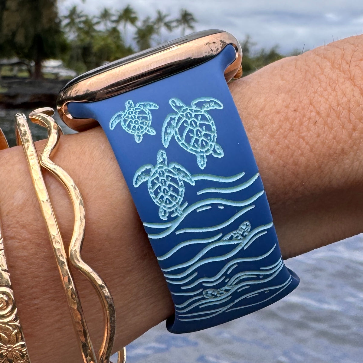 Honu Watchband Royal Blue & Light Blue