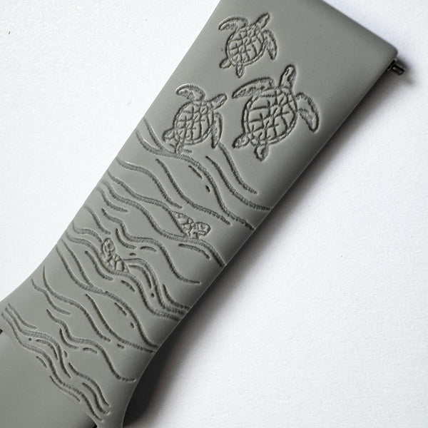 20mm Silicone Watch Band Compatible with Samsung Galaxy, FitBit Versa 3/4, Sense & Pixel One Size Wrist Concrete Gray Honu