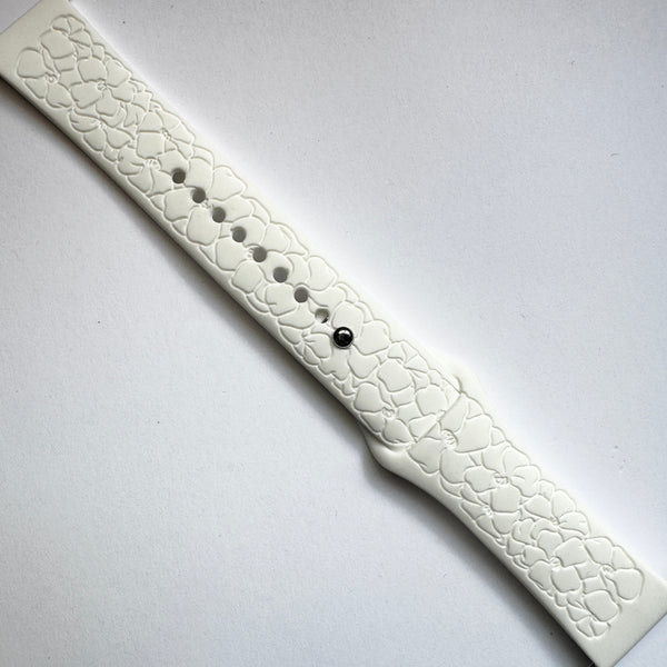 FitBit Versa/Versa 2/ Versa Lite OR 22mm White Pua Kenikeni Poepoe Large