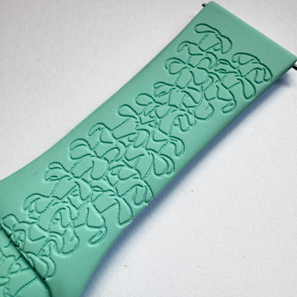 FitBit Versa/Versa 2/ Versa Lite OR 22mm Aqua Pua Kenikeni Twist Small Wrist