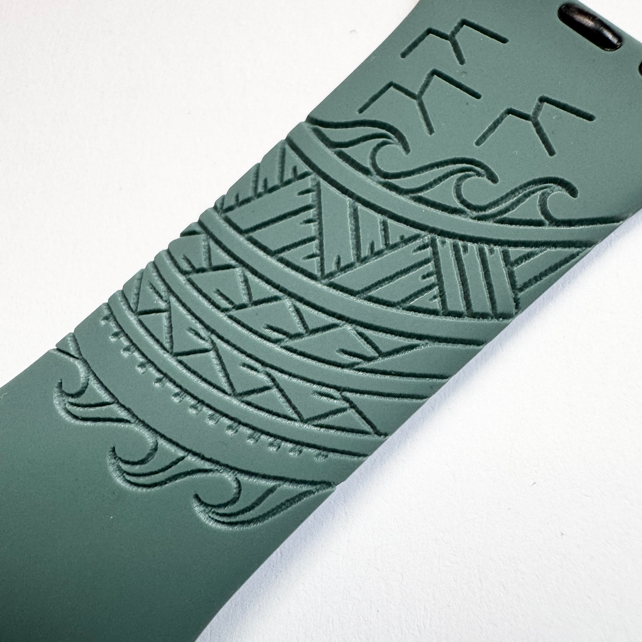 For 49mm/46mm/45mm/44mm & [42mm series 3] S/M Green Cactus 'Iwa Bird Tribal CLEARANCE-ALL SALES FINAL