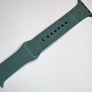 For 49mm/46mm/45mm/44mm & [42mm series 3] S/M Blue Cactus 'Ulu CLEARANCE-ALL SALES FINAL