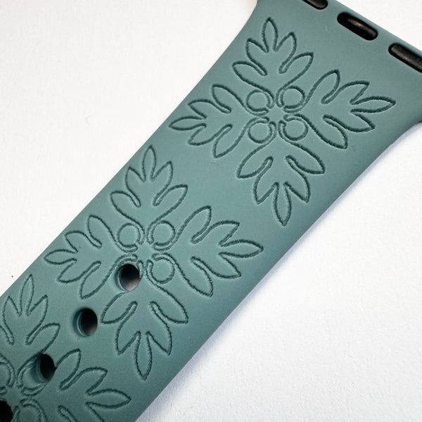 For 49mm/46mm/45mm/44mm & [42mm series 3] S/M Blue Cactus 'Ulu CLEARANCE-ALL SALES FINAL