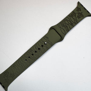 For 38mm/40mm/41mm & [42mm series 10] M/L Khaki Honu CLEARANCE-ALL SALES FINAL