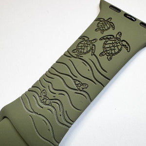 For 38mm/40mm/41mm & [42mm series 10] M/L Khaki Honu CLEARANCE-ALL SALES FINAL