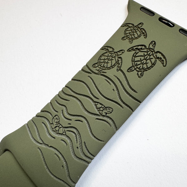 For 38mm/40mm/41mm & [42mm series 10] M/L Khaki Honu CLEARANCE-ALL SALES FINAL
