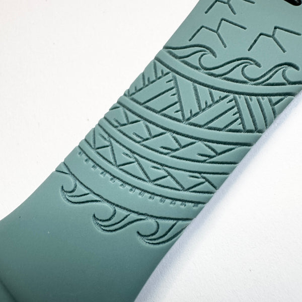 For 38mm/40mm/41mm & [42mm series 10] M/L Blue Cactus 'Iwa Bird Tribal CLEARANCE-ALL SALES FINAL (Copy)