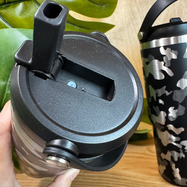Ready to Ship Black Hydrapeak Engraved with Camo Design 32oz-Free Shipping ALL SALES FINAL