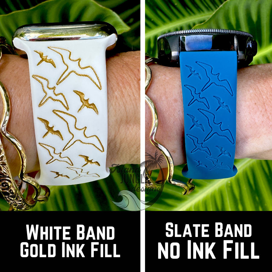 'Iwa Bird 20mm Silicone Watch Band Compatible with Samsung Galaxy, FitBit Versa 3/4, Sense & PIxel