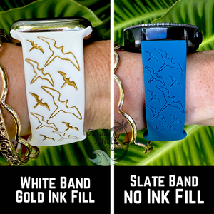 'Iwa Bird 20mm Silicone Watch Band Compatible with Samsung Galaxy, FitBit Versa 3/4, Sense & PIxel