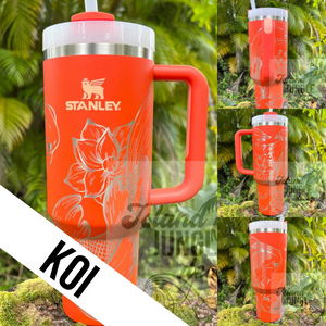 Tigerlily Made to Order-Laser Engraved 40oz Quencher Tumbler-Full Wr –  Island Jungle Designs