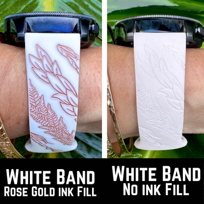 Lei Trio - Maile, Lā‘ī & Palapalai - 20mm Watchband Galaxy, Versa 3/4, Sense & Pixel