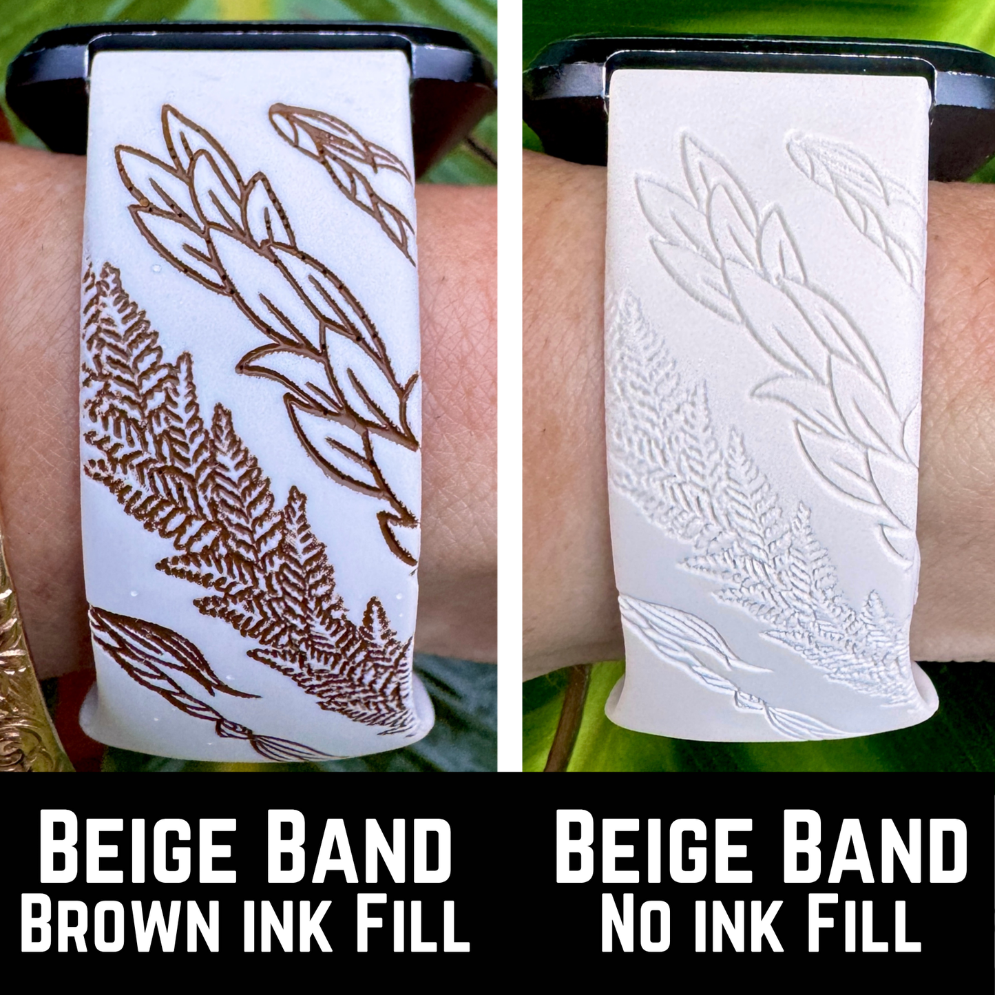 Lei Trio - Maile, Lā‘ī & Palapalai  Watchband Versa, 2 & Lite