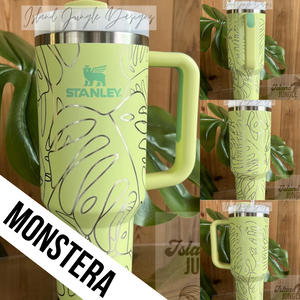 "Citron" Made to Order-Laser Engraved 40oz Quencher Tumbler-Full Wrap Design-Free Shipping!