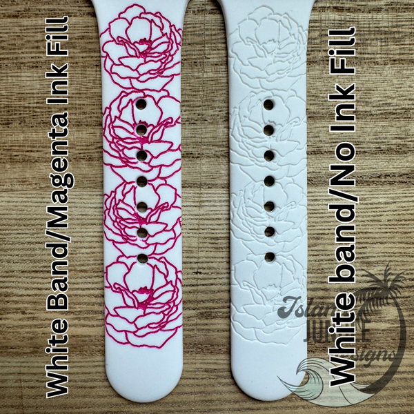 Lokelani Silicone Watch Band Compatible with Series 1-9, SE & Ultra