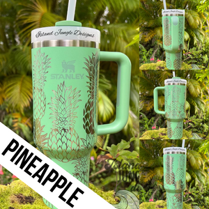 "Jade" Made to Order-Laser Engraved 40oz Quencher Tumbler-Full Wrap Design-Free Shipping!