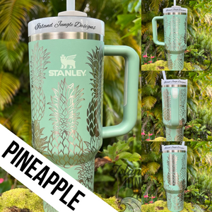 "Eucalyptus" Made to Order-Laser Engraved 40oz Quencher Tumbler-Full Wrap Design-Free Shipping!