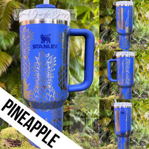 "Iris" Made to Order-Laser Engraved 40oz Quencher Tumbler-Full Wrap Design-Free Shipping!