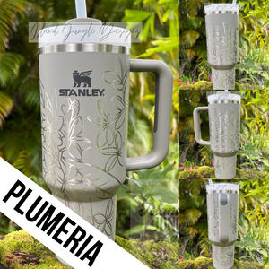 "Flint" Made to Order-Laser Engraved 40oz Quencher Tumbler-Full Wrap Design-Free Shipping!