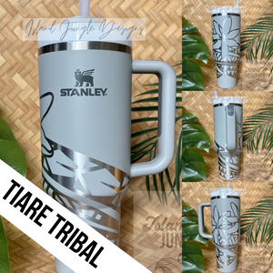 "Flint" Made to Order-Laser Engraved 40oz Quencher Tumbler-Full Wrap Design-Free Shipping!