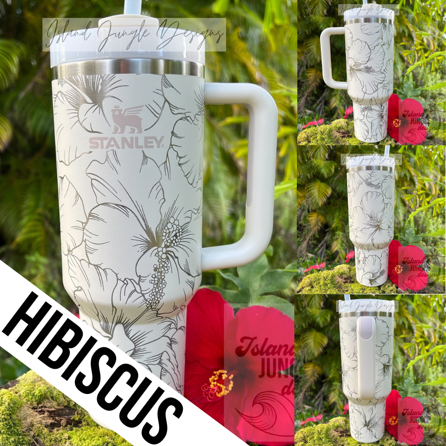 Iris Made to Order-Laser Engraved 40oz Quencher Tumbler-Full Wrap De –  Island Jungle Designs