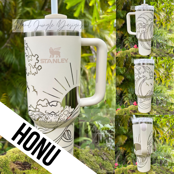 "Cream" Made to Order-Laser Engraved 40oz Quencher Tumbler-Full Wrap Design-Free Shipping!