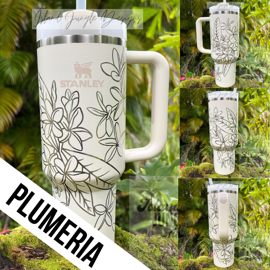 Iris Made to Order-Laser Engraved 40oz Quencher Tumbler-Full Wrap De –  Island Jungle Designs