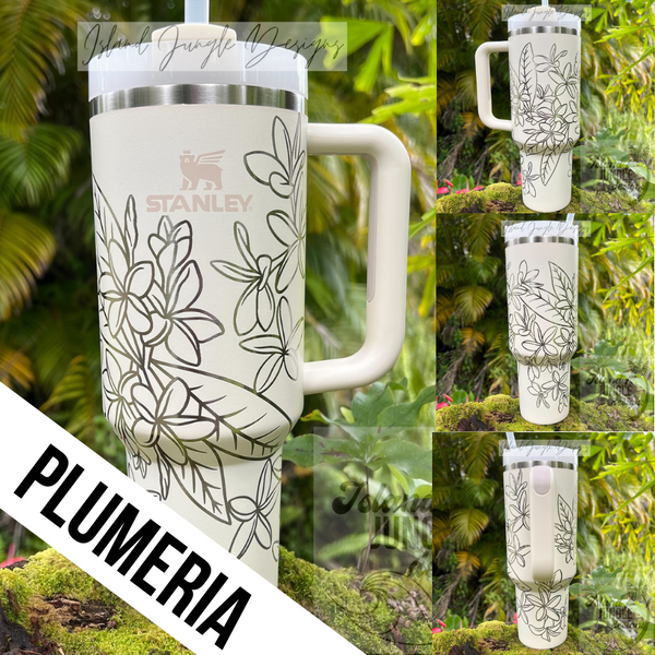 "Cream" Made to Order-Laser Engraved 40oz Quencher Tumbler-Full Wrap Design-Free Shipping!