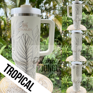"Cream" Made to Order-Laser Engraved 40oz Quencher Tumbler-Full Wrap Design-Free Shipping!