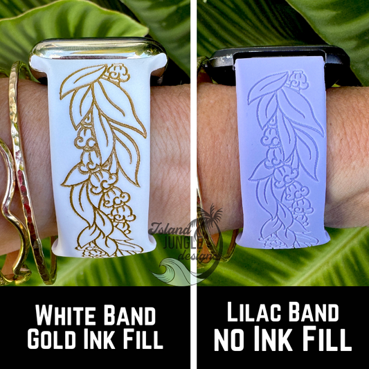 Lei Crown Flower & Maile Watchband Versa, 2 & Lite