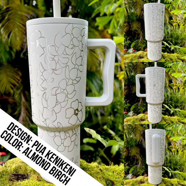 Made to Order-Laser Engraved 40oz Trek Tumbler-Full Wrap Design-Free Shipping!